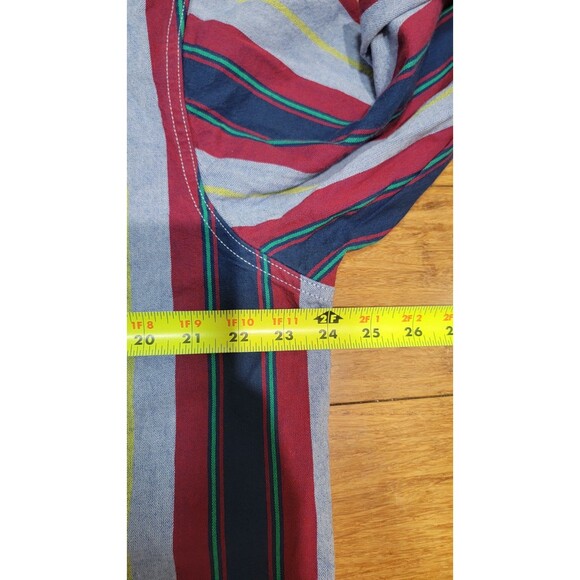 Levi's Mens Western Relaxed Fit Pearl Snap Long Sleeve Striped Shirt Size Large - Picture 7 of 10